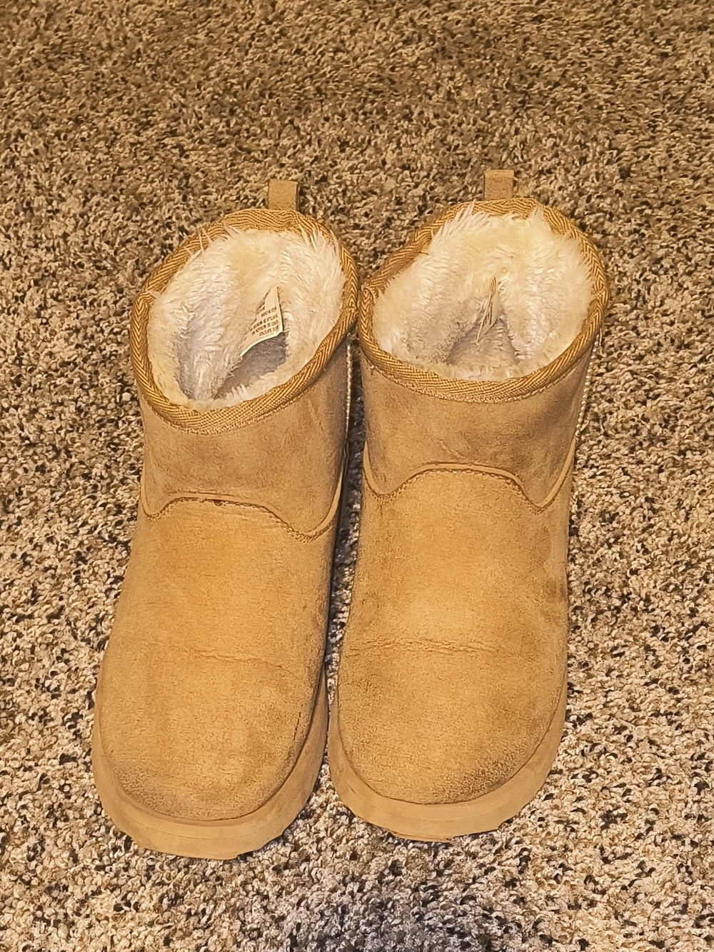Kids Cozy Fleece-Lined Boot - Tan
